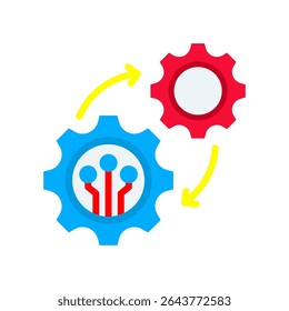 Automation Icon Flat Vector Illustration