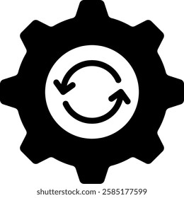 Automation Icon Glyph Vector Illustration