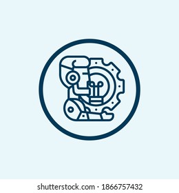 automation icon isolated on white background from data analytics collection. automation icon trendy and modern automation symbol for logo, web, app,