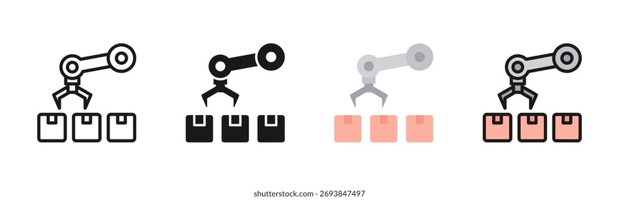 Paquete de iconos de automatización en varios estilos