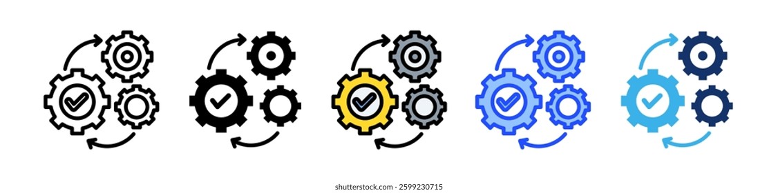 Automation Icon Set With Multiple Style Collection
