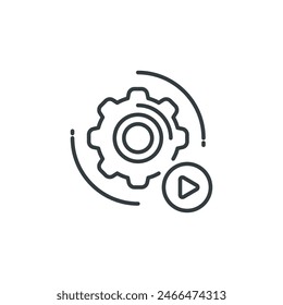 Automation icon, automation vector illustration