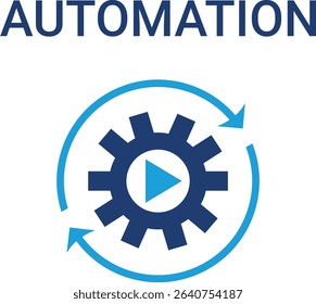 Automation icons. Containing machine learning, data science, AI, virtual assistant, generative AI, technology, Turing test and more. Solid vector icons collection.