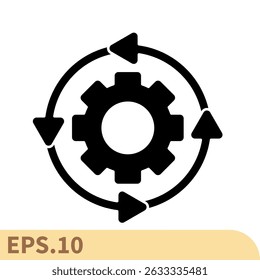 automation icons  symbol vector elements for infographic web