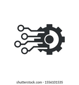 Automation. Modernization. Vector icon on a white background.