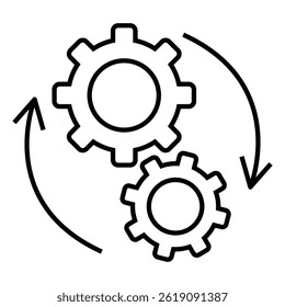 Automation and Operational Process Concept vector Icon design