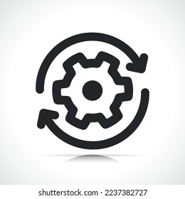 automation or reset icon symbol