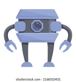 Automation robot icon cartoon vector. Cute toy. Monster space