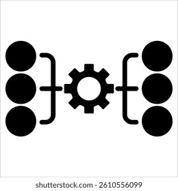 Automation Simple Icon Vector Illustration Concept