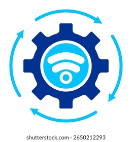 Conceito de ilustração de vetor de ícone simples de automação