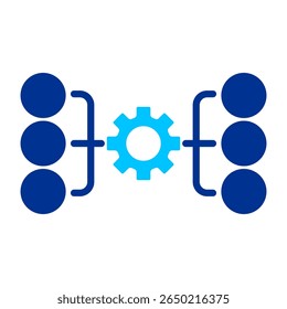 Automatisierung Einfaches Symbol Vektorgrafik-Konzept