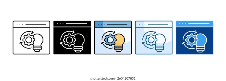 Automation Solutions Icon Set Multiple Style Collection