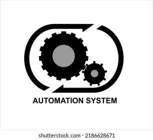 Automation system concept with gears and simultaneous symbol
