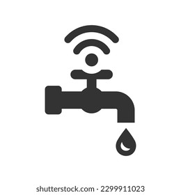 Automation tap icon, Vector Graphics