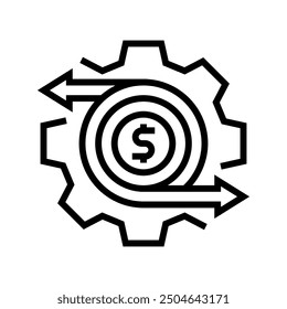 automation technical sales engineer line icon vector. automation technical sales engineer sign. isolated contour symbol black illustration