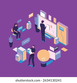 Diseño de ilustración de estilo plano de prueba de automatización