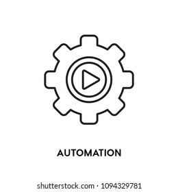 Automation Vector Icon, modern industry symbol. Modern, simple f