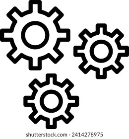 Automation Vector Line Icon Design