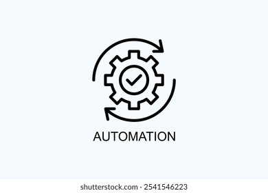 Ilustración De Vector De Automatización O Símbolo De Logotipo