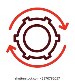 Automation Vector Thick Line Two Color Icons For Personal And Commercial Use.

