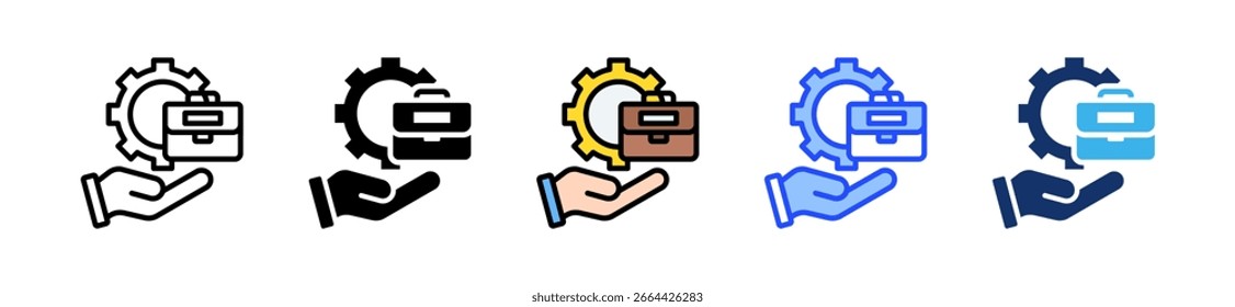 Automation Workflow Icon Collection With Multiple Styles