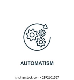 Automatism icon. Line simple icon for templates, web design and infographics