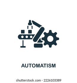 Automatism icon. Monochrome simple Human Productivity icon for templates, web design and infographics
