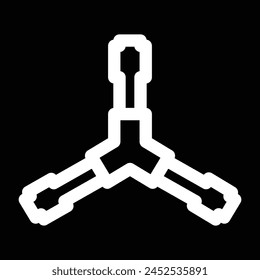 automative tool lug key icon