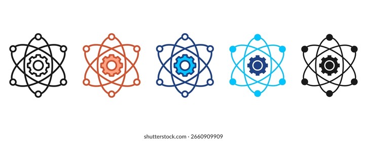 Automaton Icon Set Multiple Style Collection