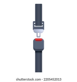 Automobile belt icon cartoon vector. Car seat. Plane security
