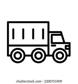 Icono del vector de línea negrita de automóvil que puede modificar o editar fácilmente

