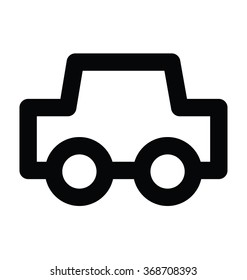 Automobile Bold Line Vector Icon