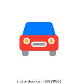Automobile, car icon vector, filled flat sign, solid colorful pictogram isolated on white. Symbol, logo illustration