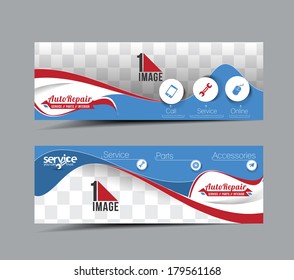 Automobile Center Header & Banner Design