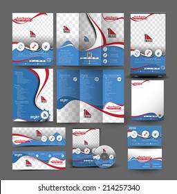 Automobile Center Stationery Set Template