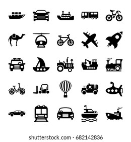 Automobile Glyph Vector Icons 2