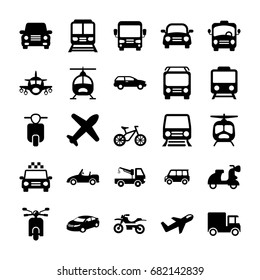 Automobile Glyph Vector Icons 3