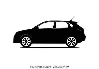 Automobile icon flat vector illustration.