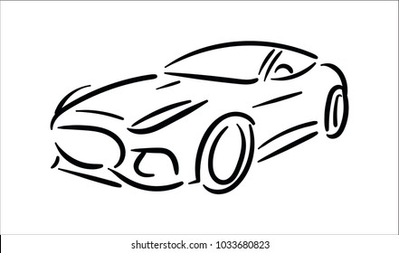 Automobile icon illustration