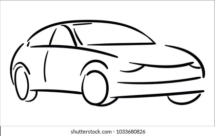 Automobile icon illustration