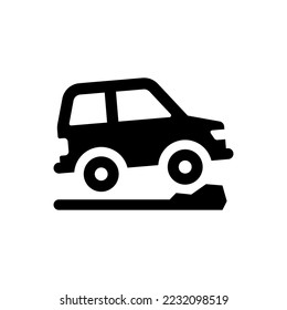 Automobile icon (Simple vector illustration)