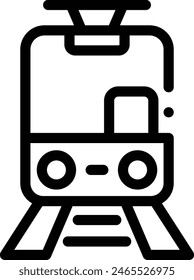 automobile icon. Thin Linear Style Design Isolated On White Background