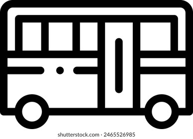 automobile icon. Thin Linear Style Design Isolated On White Background