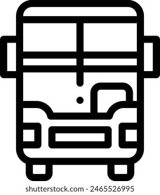 automobile icon. Thin Linear Style Design Isolated On White Background