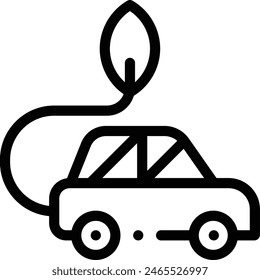 automobile icon. Thin Linear Style Design Isolated On White Background