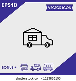 Automobile icon vector