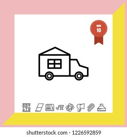 Automobile icon vector