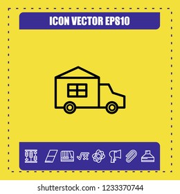 Automobile icon vector