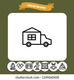 Automobile icon vector