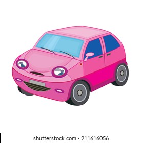 automobile isolated on white background (vector illustration)